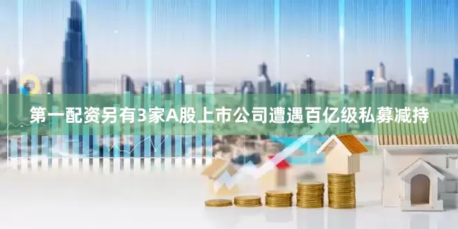第一配资另有3家A股上市公司遭遇百亿级私募减持
